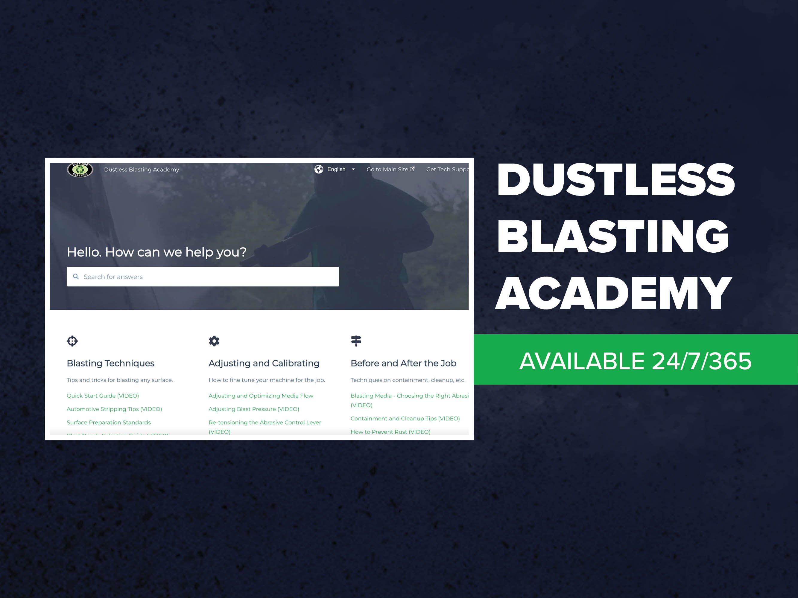 What is the Dustless Blasting Academy?